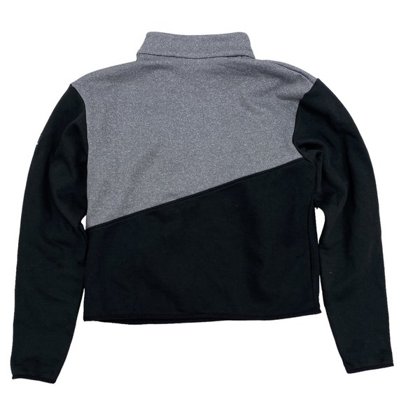 Columbia Lodge Hybrid Half Zip Pullover Black Grey - Picture 2 of 4